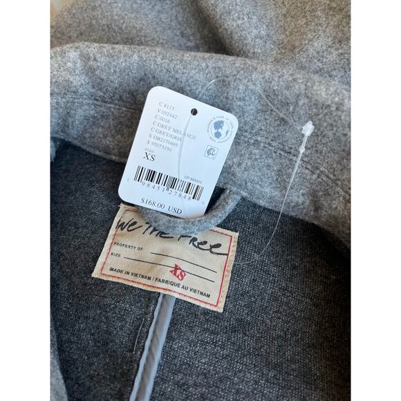 Free People Lola Shirt Jacket Grey Size XS - Picture 4 of 4